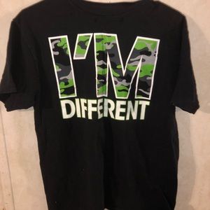 Boys I’m different camo shirt